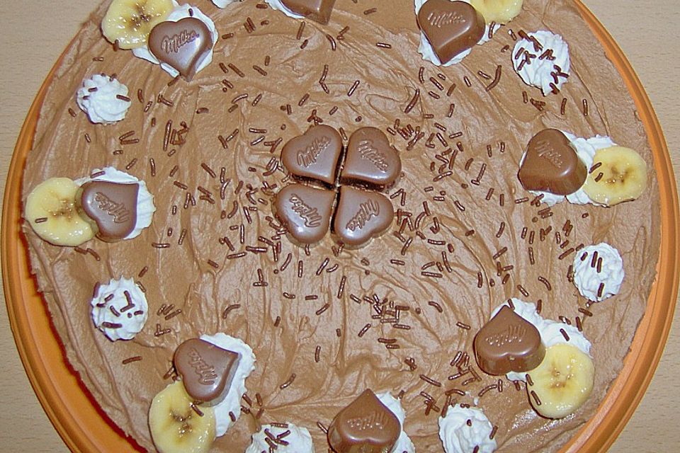 Milka - Herzen - Torte