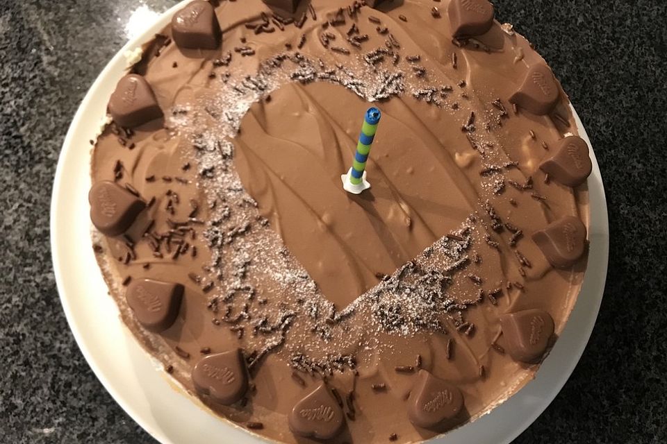 Milka - Herzen - Torte