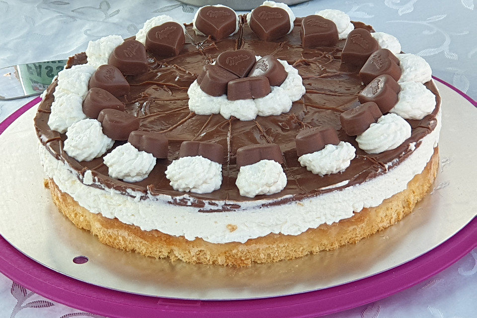 Milka - Herzen - Torte