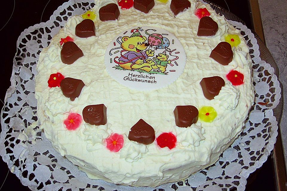 Milka - Herzen - Torte