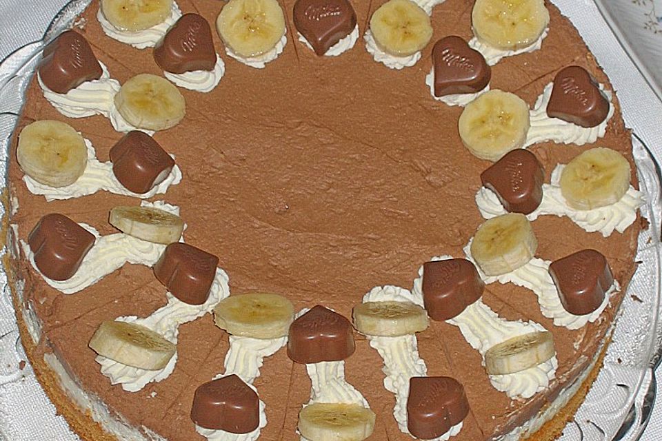 Milka - Herzen - Torte