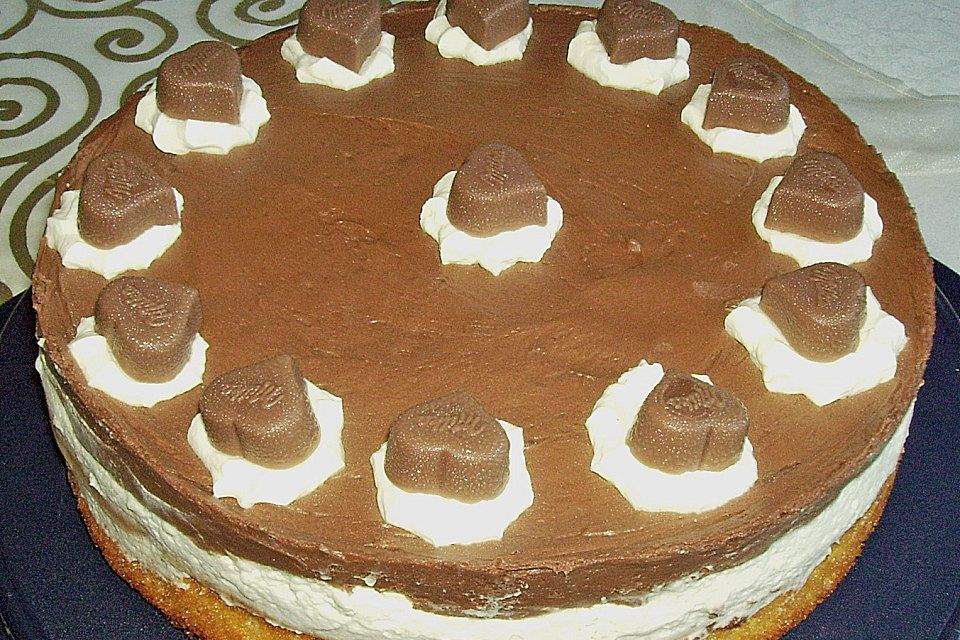 Milka - Herzen - Torte