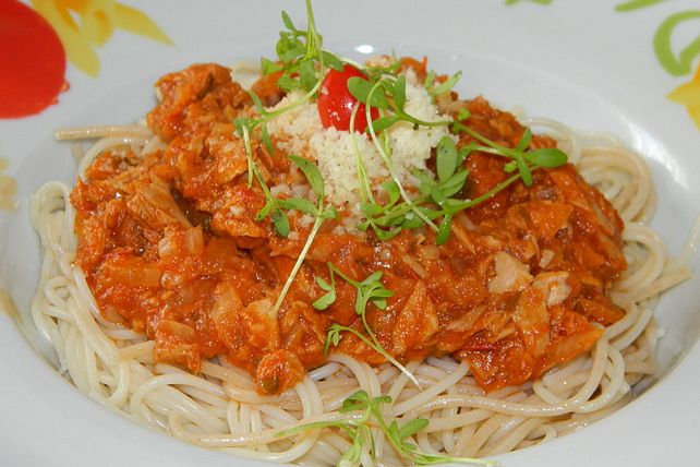 Bandnudeln mit Thunfischsauce von malakan-fisch| Chefkoch