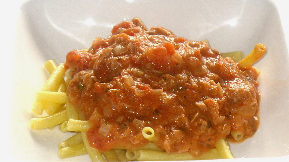 Bandnudeln mit Thunfischsauce von malakan-fisch Bandnudeln mit Thunfischsauce von malakan-fisch