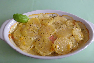Kartoffel - Lachs - Gratin