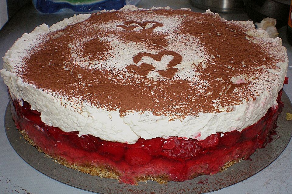 Himbeer - Milka -Torte