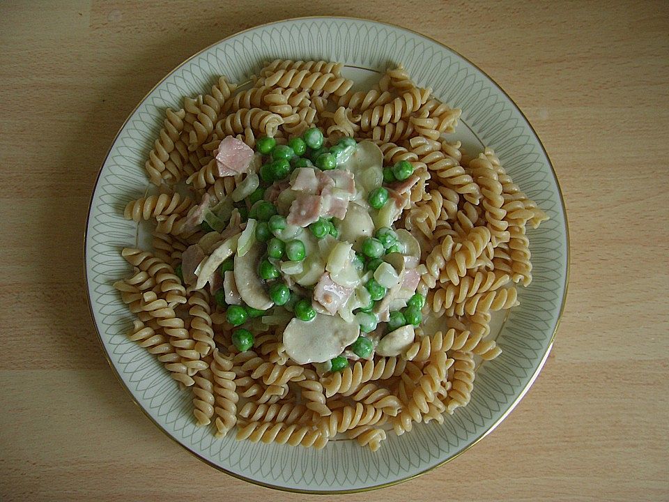 Bandnudeln in Gemüse - Schinkensoße von Allerlei| Chefkoch