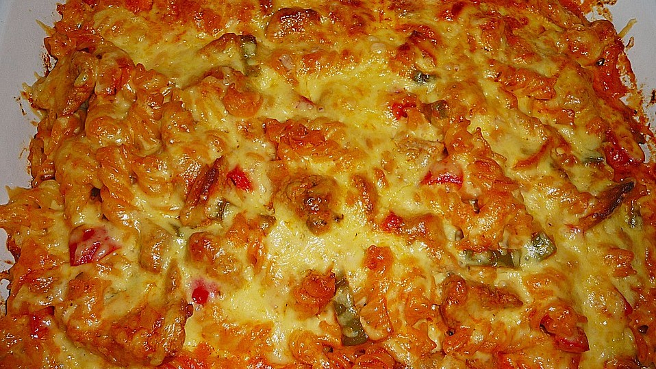 Spätzleauflauf mit Schweinefleisch und Paprika von berniek007