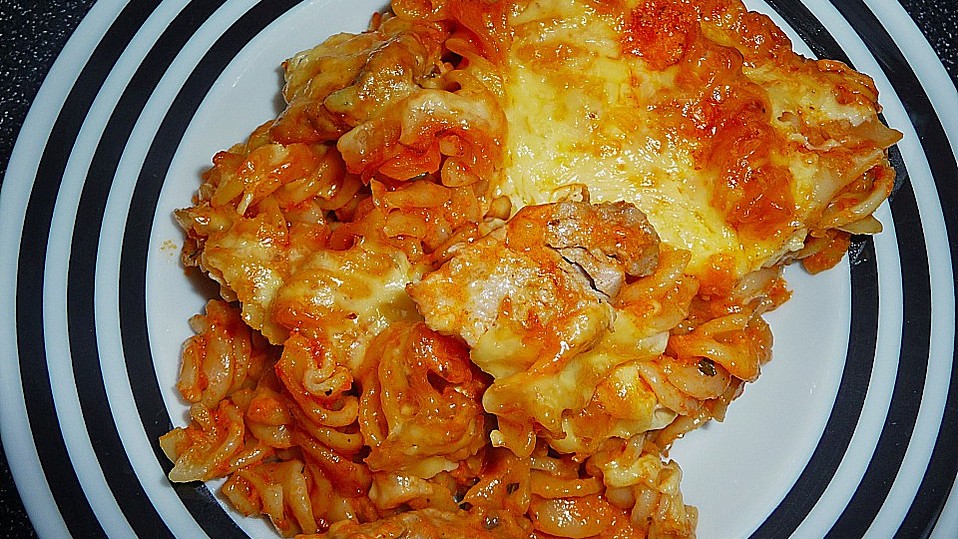 Spätzleauflauf mit Schweinefleisch und Paprika von berniek007