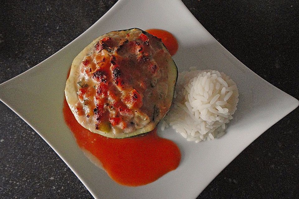 Zucchini-Schiffchen