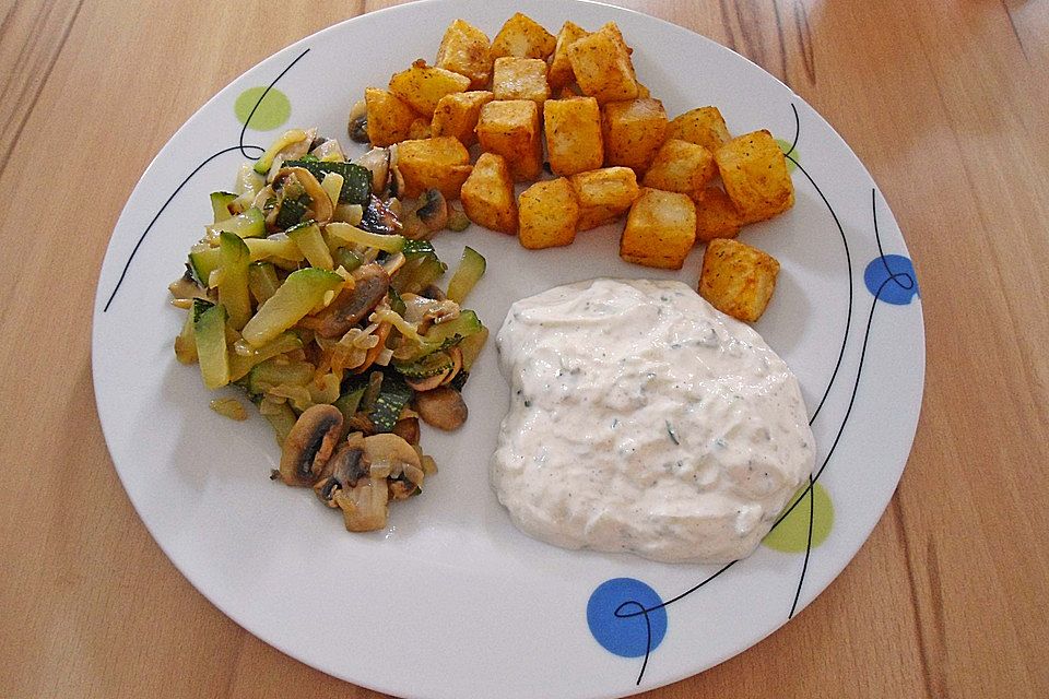 Zucchini-Champignon-Pfanne