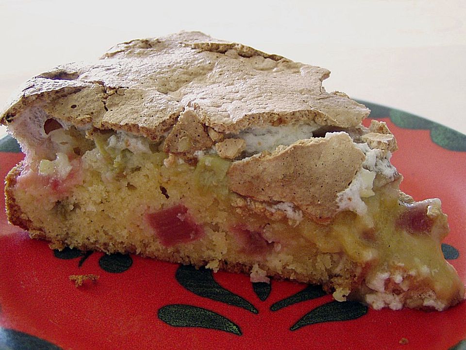 Rhabarberkuchen mit Mandelbaiser von Belico| Chefkoch