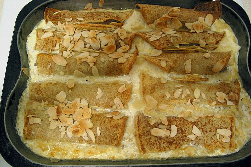 Gratinierte Apfel - Crêpes