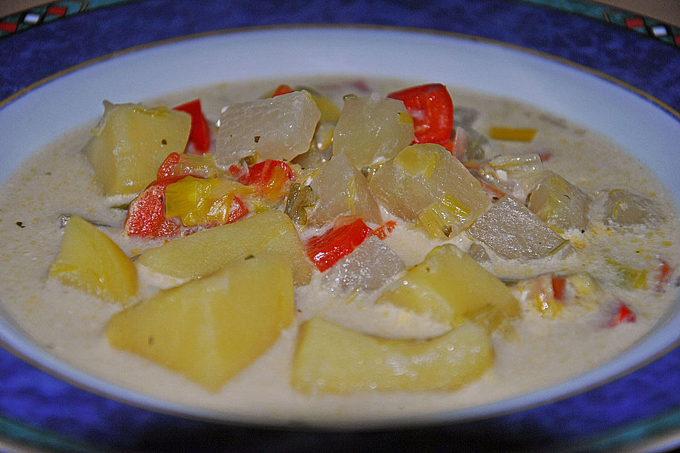 Gemüse - Käse - Suppe