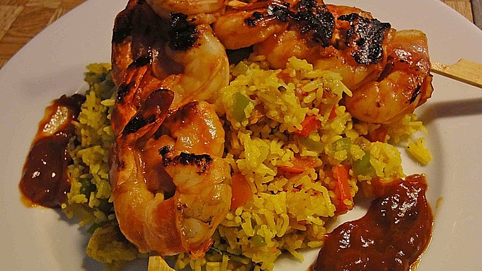 Bacon-Wrapped Barbecued Shrimp von Klatom