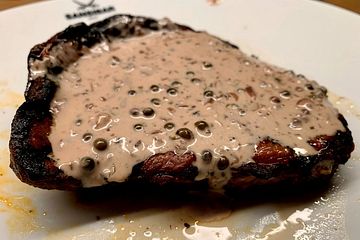 Steak in Pfeffersauce