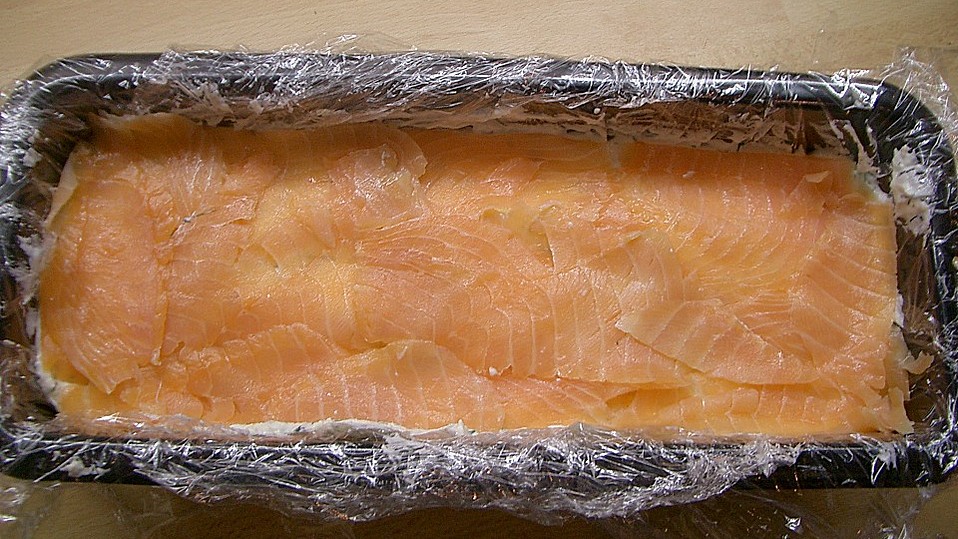 Lachsterrine mit Frischkäse Lachsterrine mit Frischkäse