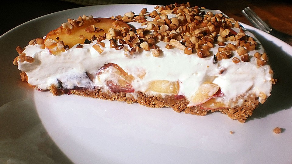 Pfirsich - Mandel - Torte mit Mascarpone von alina1st| Chefkoch