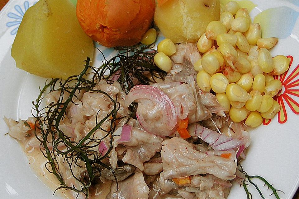 Cebiche ( peruanische Spezialität )