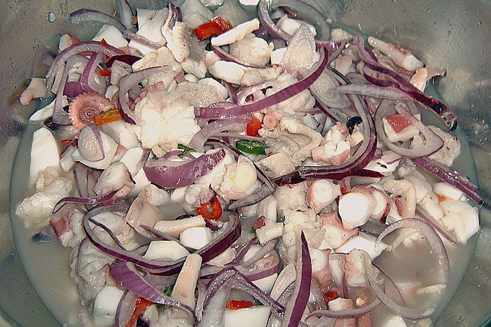 Cebiche ( peruanische Spezialität )