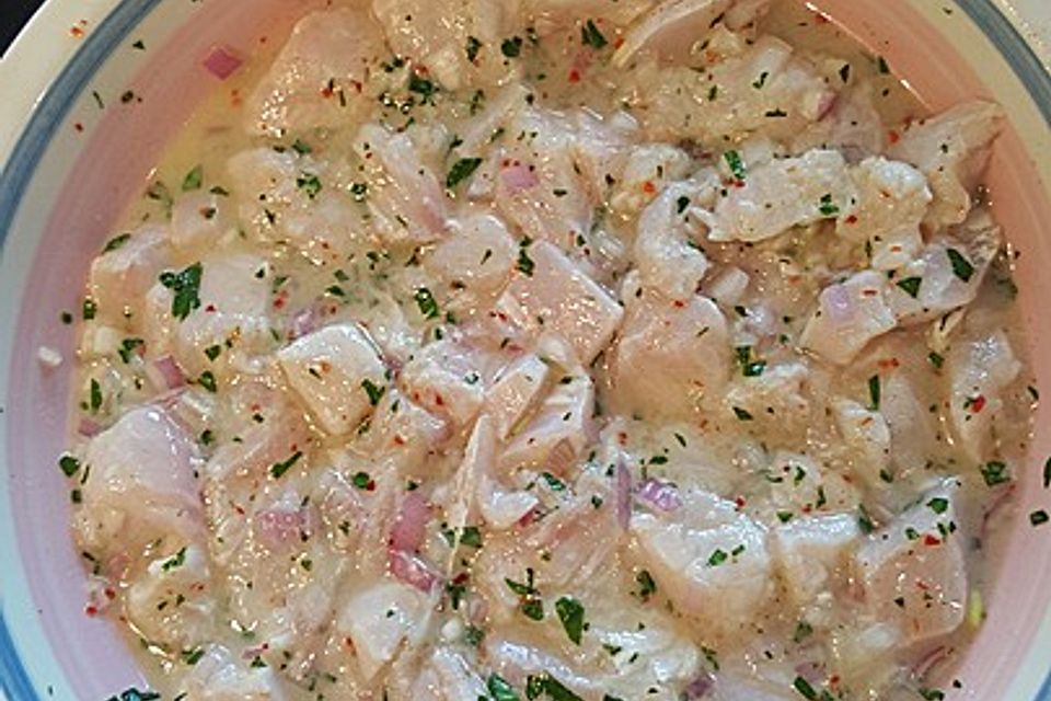 Cebiche ( peruanische Spezialität )