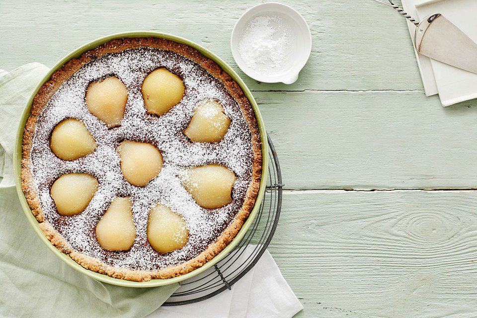 Tarte aux Poires et au chocolat