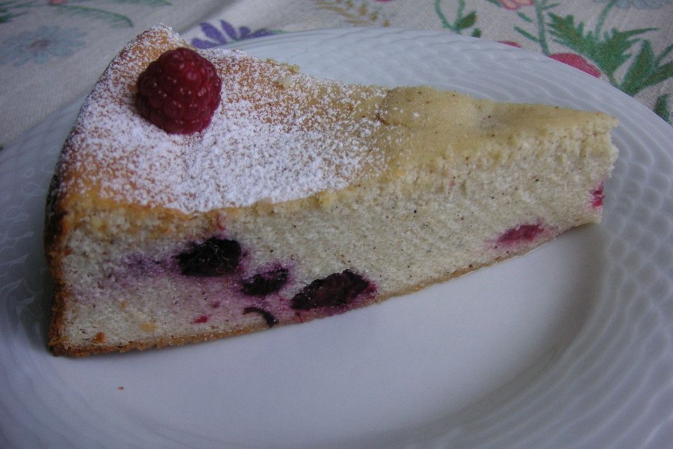 Einfacher Quarkkuchen ohne Boden