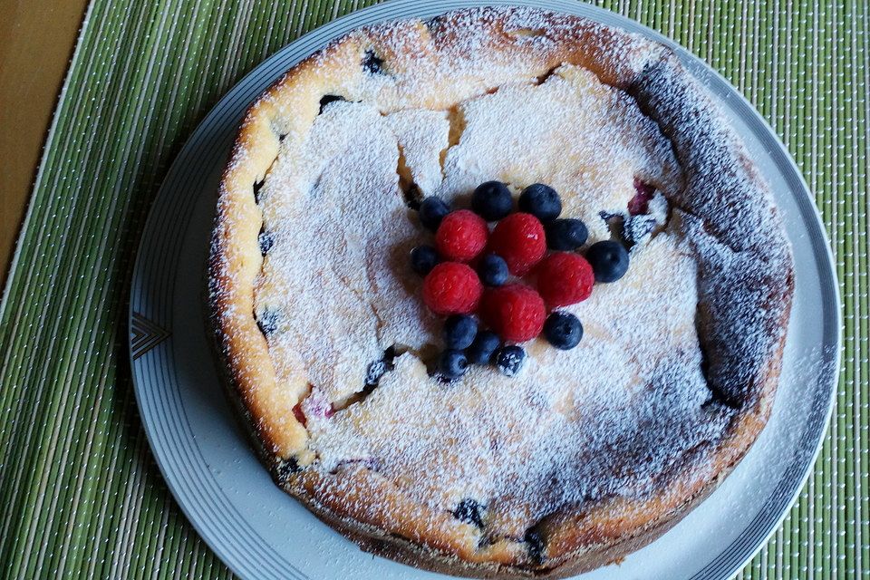 Einfacher Quarkkuchen ohne Boden