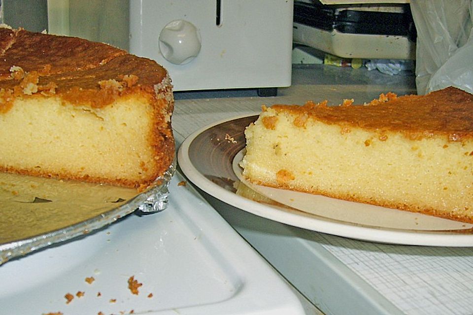 Einfacher Quarkkuchen ohne Boden