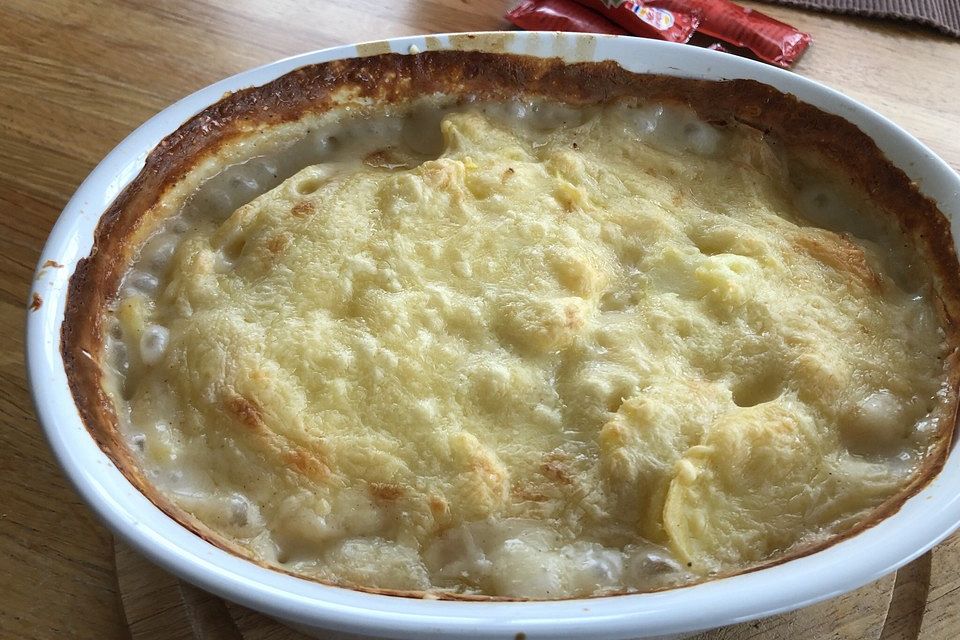 Einfacher Kartoffelgratin