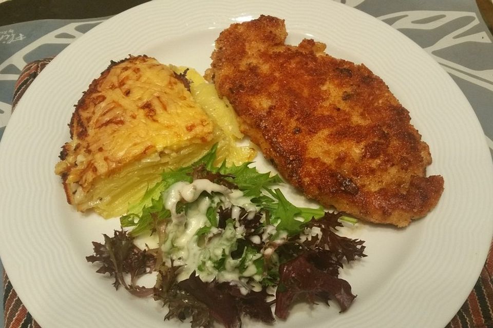 Einfacher Kartoffelgratin