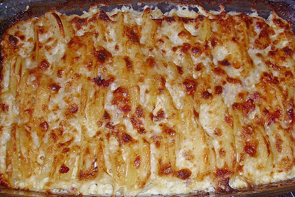 Einfacher Kartoffelgratin