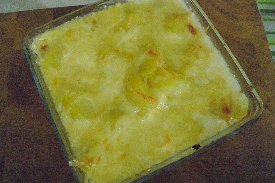 Einfacher Kartoffelgratin