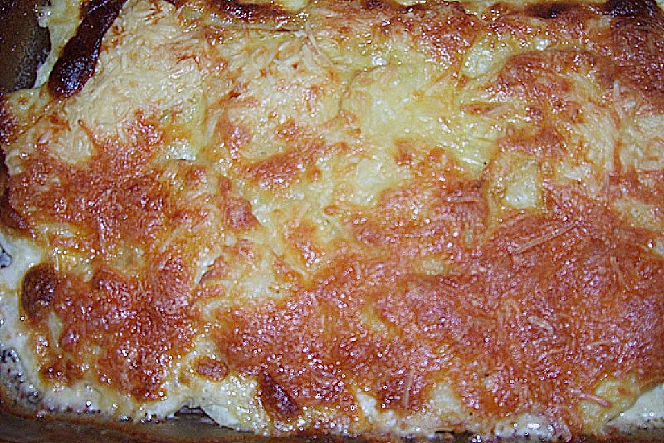 Einfacher Kartoffelgratin