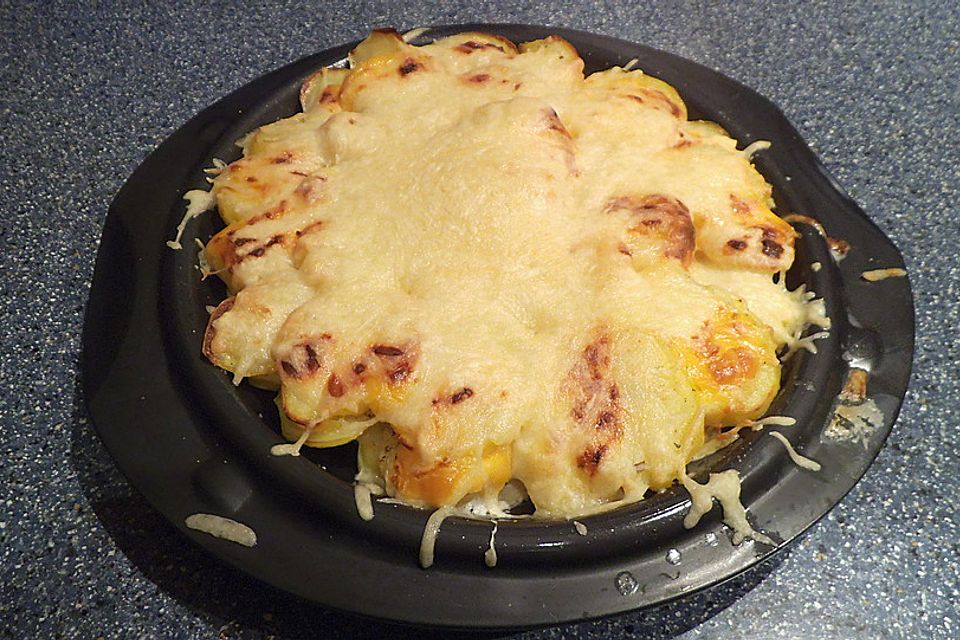 Einfacher Kartoffelgratin