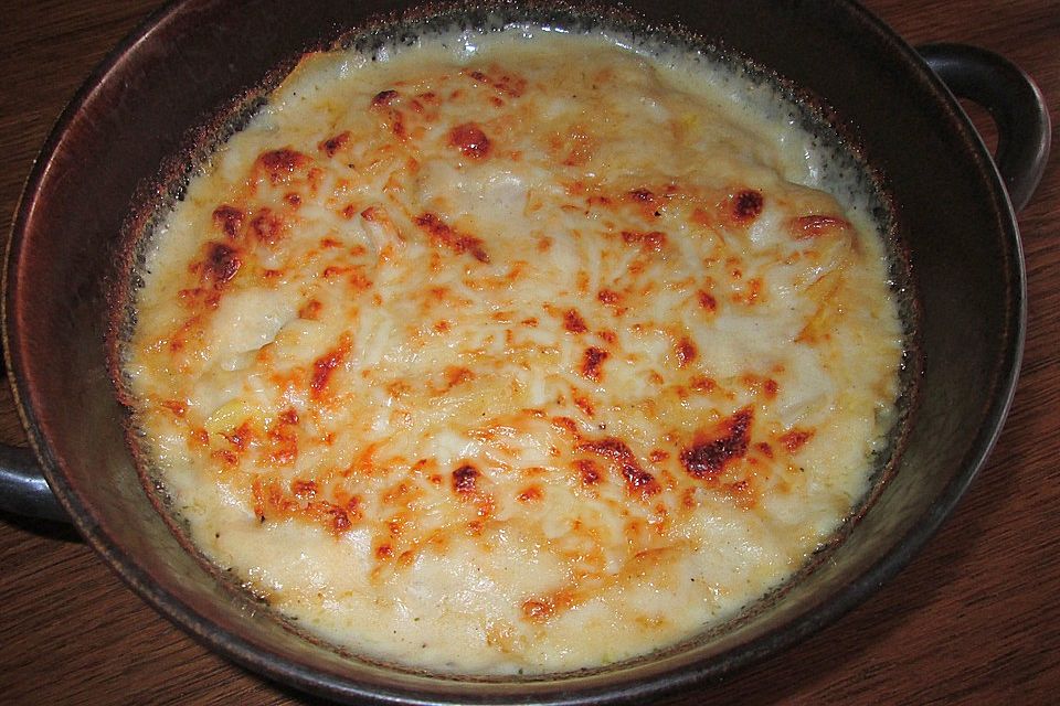 Einfacher Kartoffelgratin