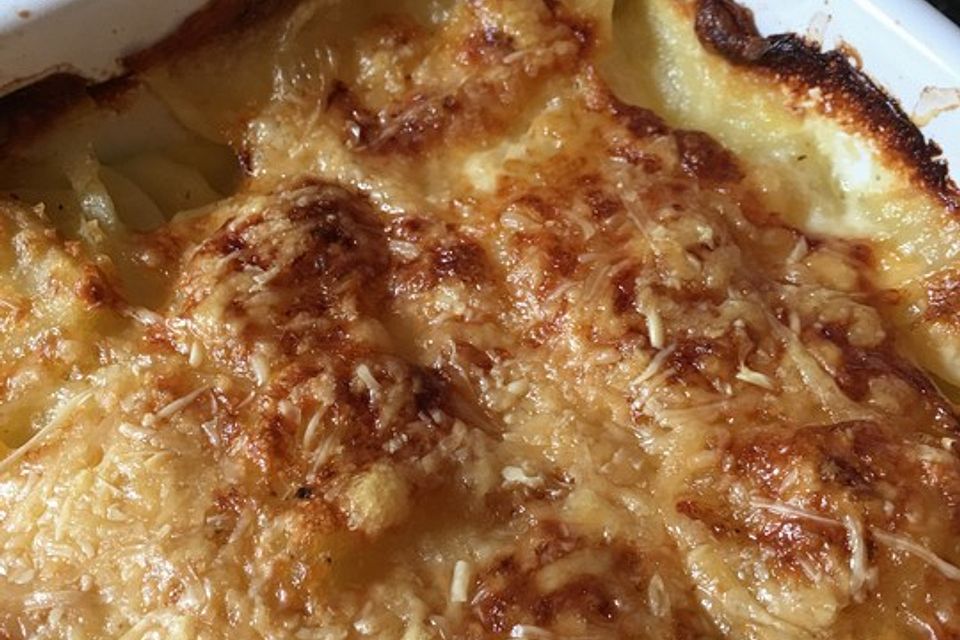 Einfacher Kartoffelgratin