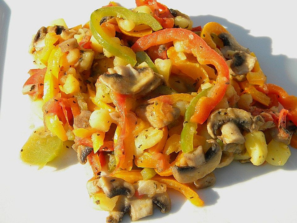 Kartoffel - Pilz - Paprika - Haschee | Chefkoch