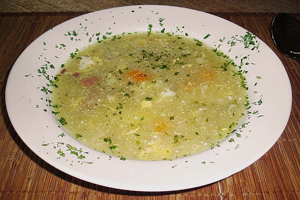 Kartoffel - Salami - Möhren - Suppe