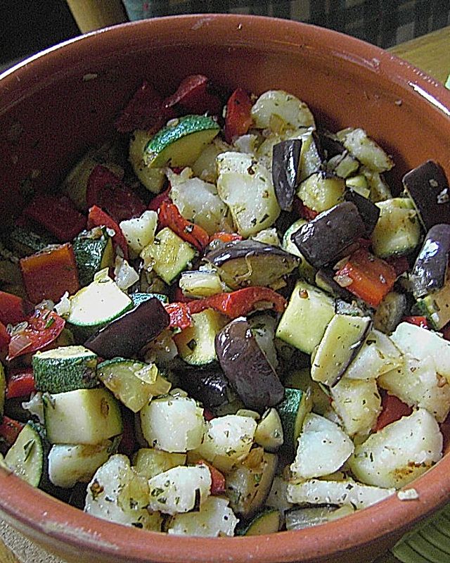 Lauwarmer Ratatouille - Salat
