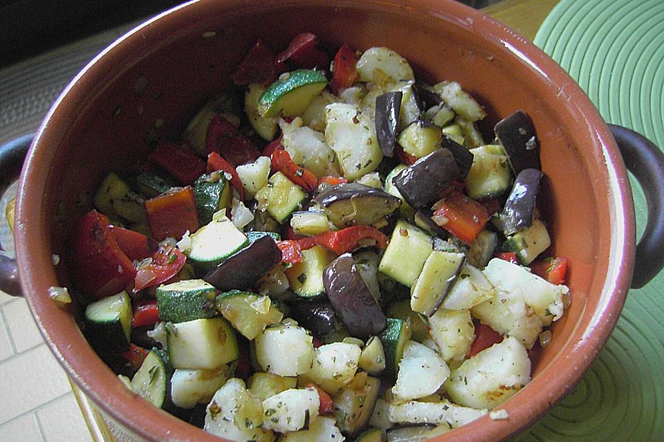 Lauwarmer Ratatouille - Salat