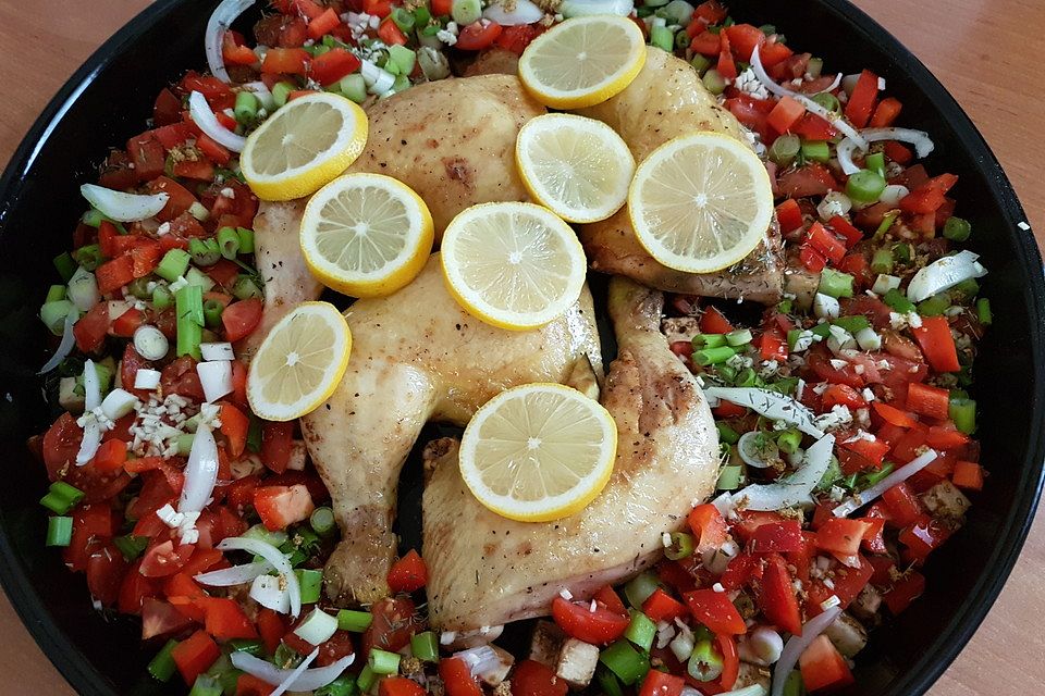 Hähnchen mit Frühlingszwiebeln