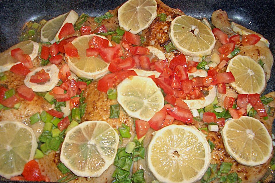 Hähnchen mit Frühlingszwiebeln