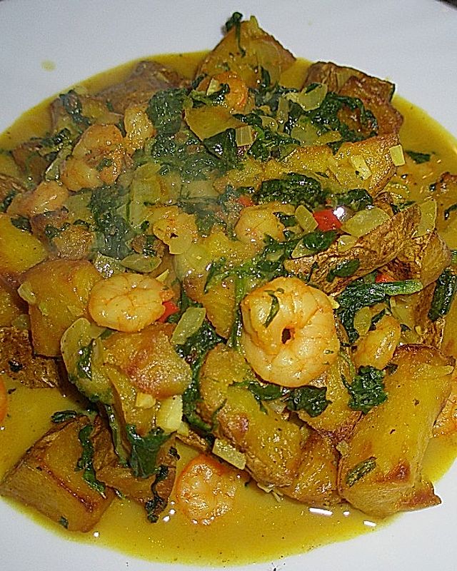 Garnelen - Curry