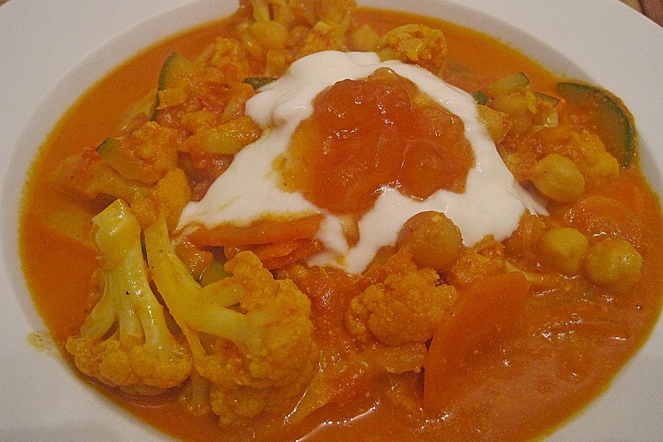 Vegetarisches Gemüsecurry Vegetarisches Gemüsecurry