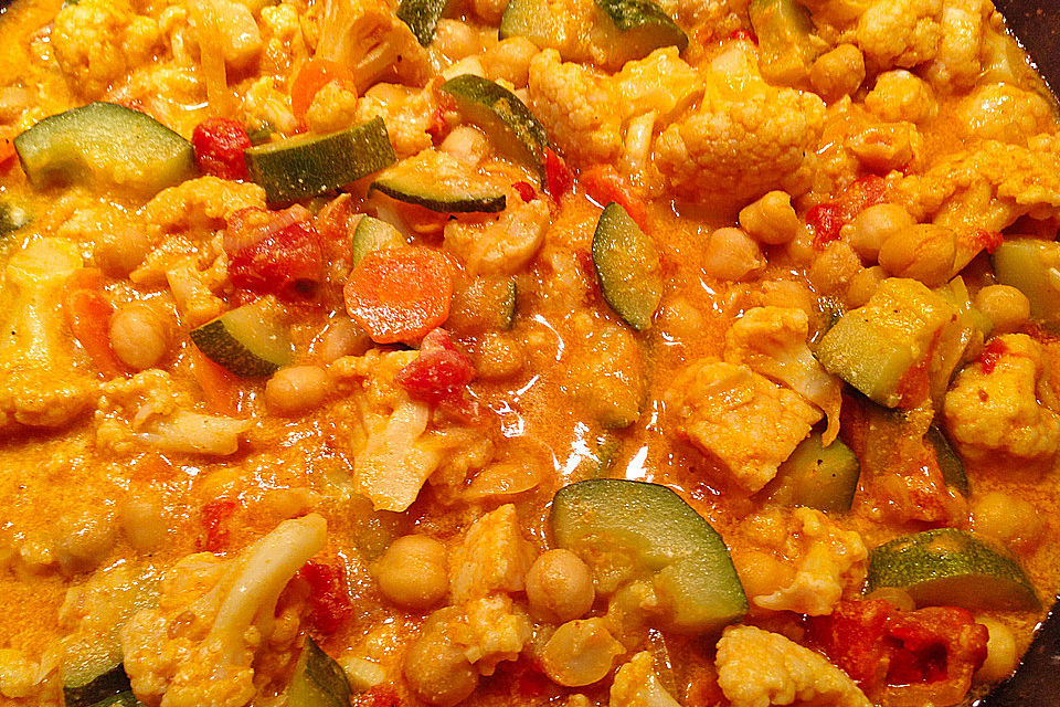 Vegetarisches Gemüsecurry Vegetarisches Gemüsecurry