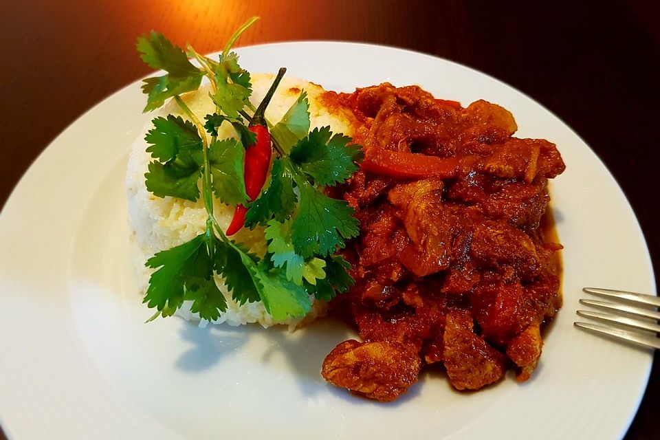 Indisches Hähnchen Jalfrezi