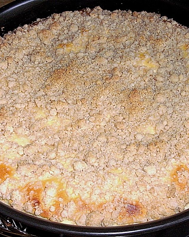 Käse - Streusel - Torte mit Apfel