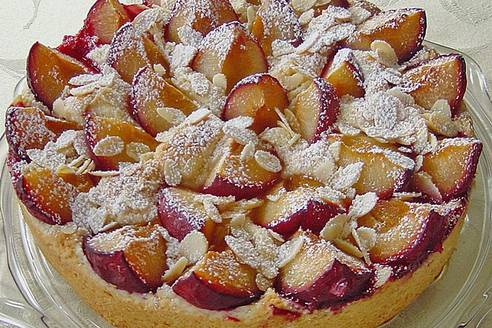 Zwetschgenkuchen mit Quark