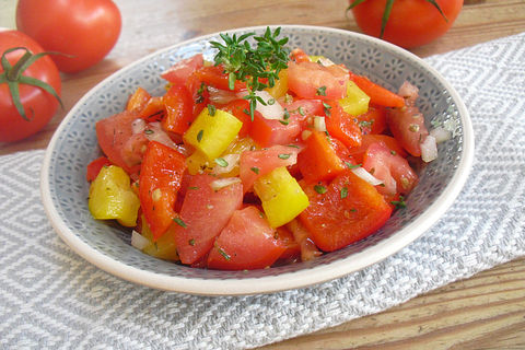 Tomaten - Paprika Salat Von Dieter1954| Chefkoch